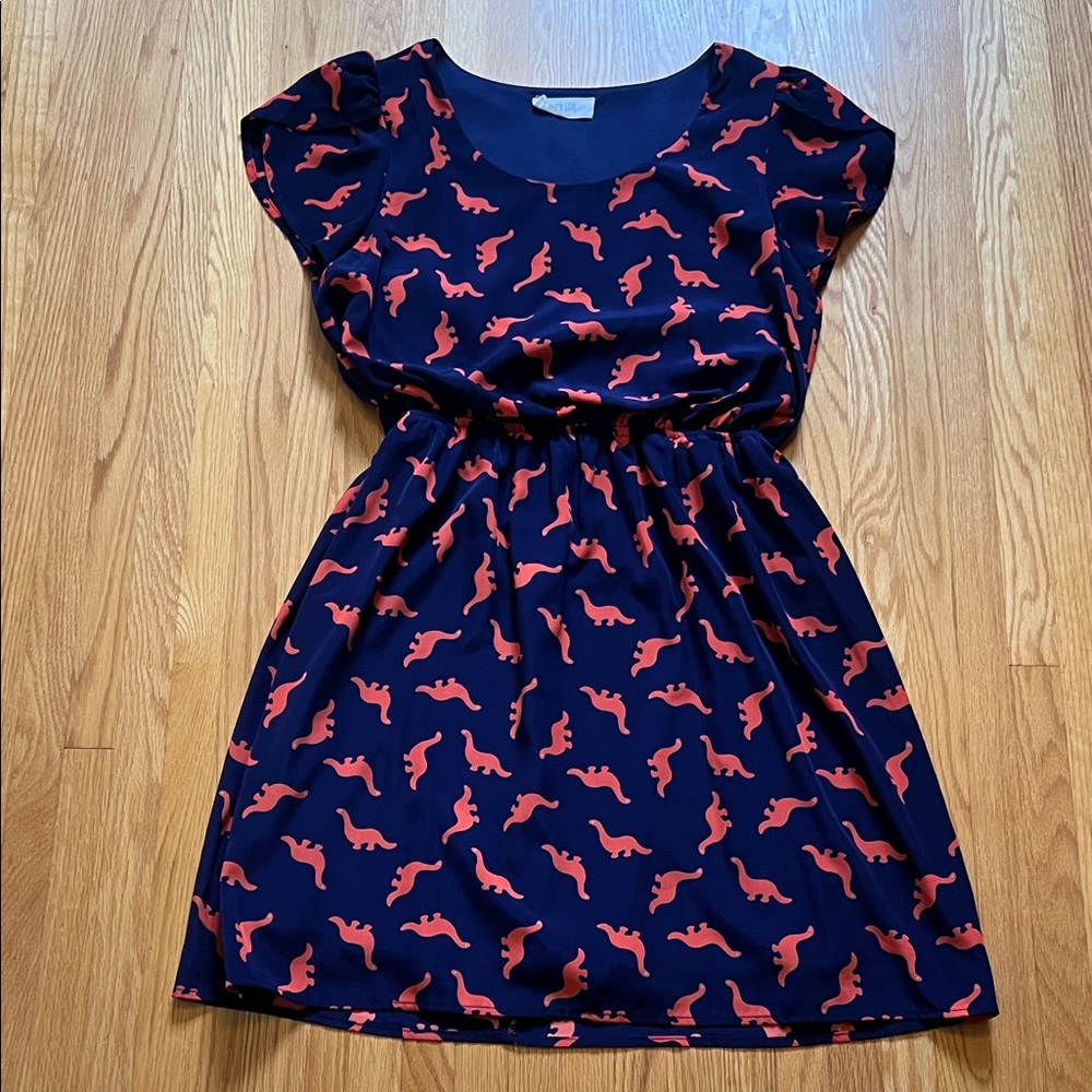 Dino print dress